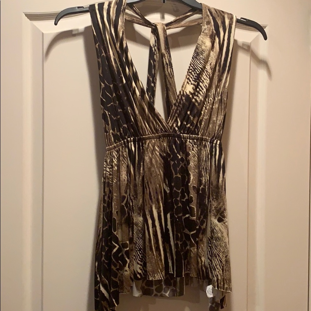 Deep V Cross back Top